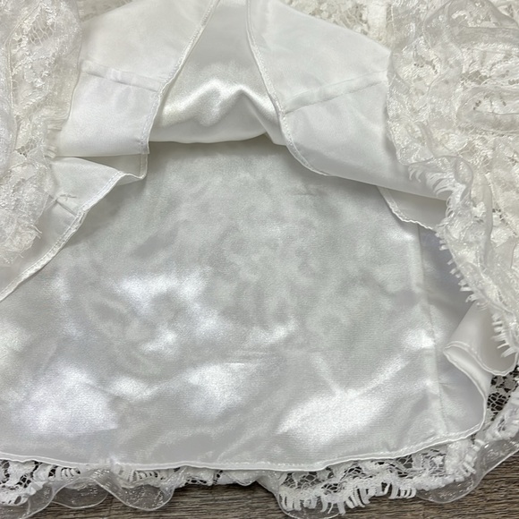 Betsy Johnson Vintage Lace Overlayed Cap Sleeve Mini Dress Size 10 - Picture 6 of 13